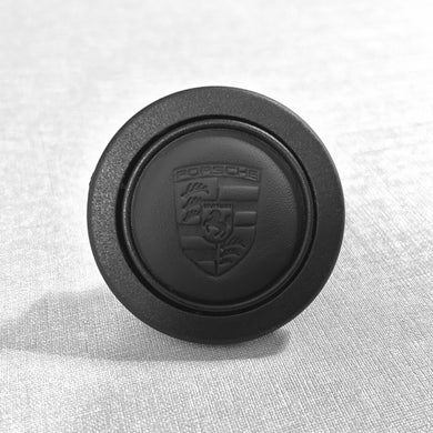 Porsche Crest Leather Horn Button